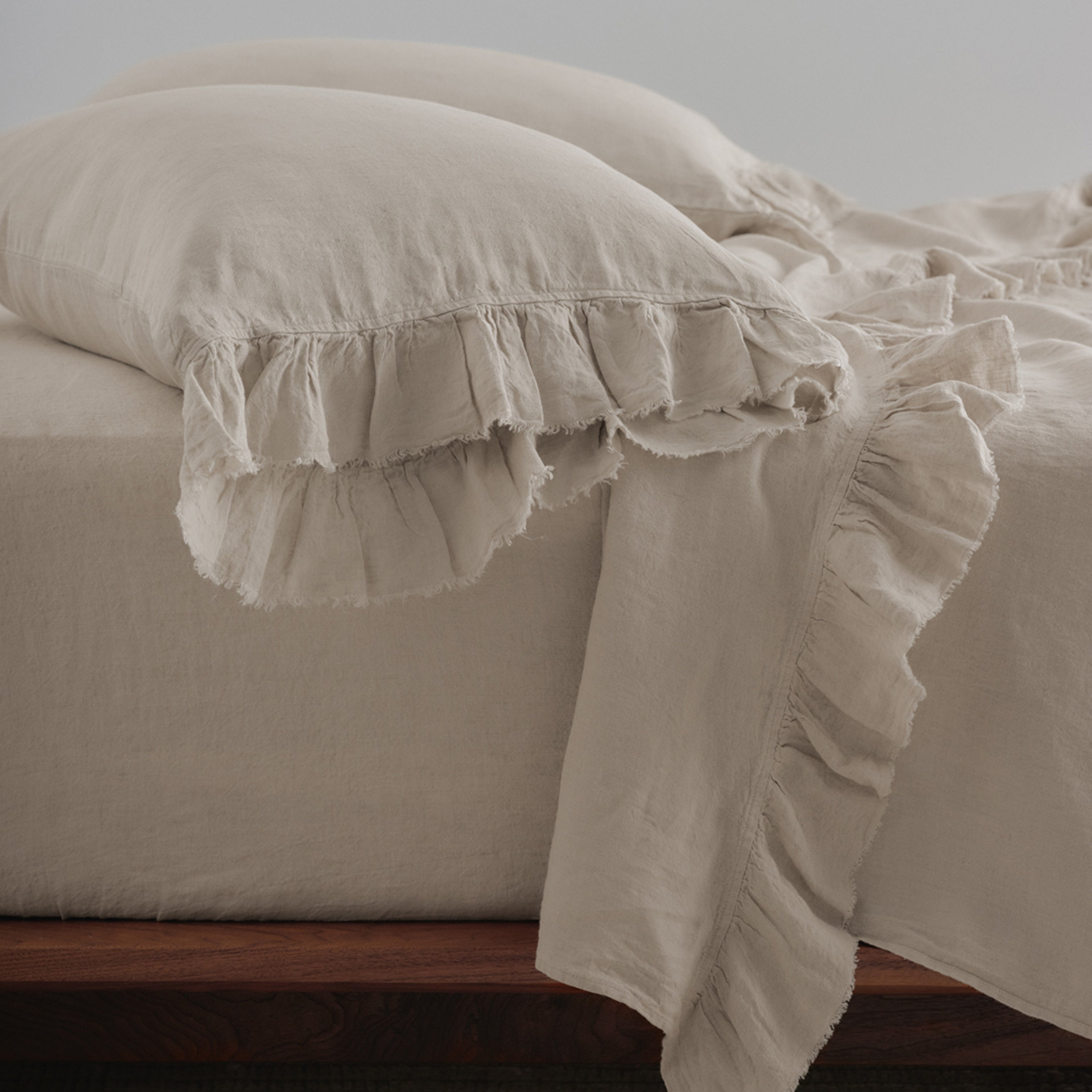 Kristine Linen Pillowcase - Sable