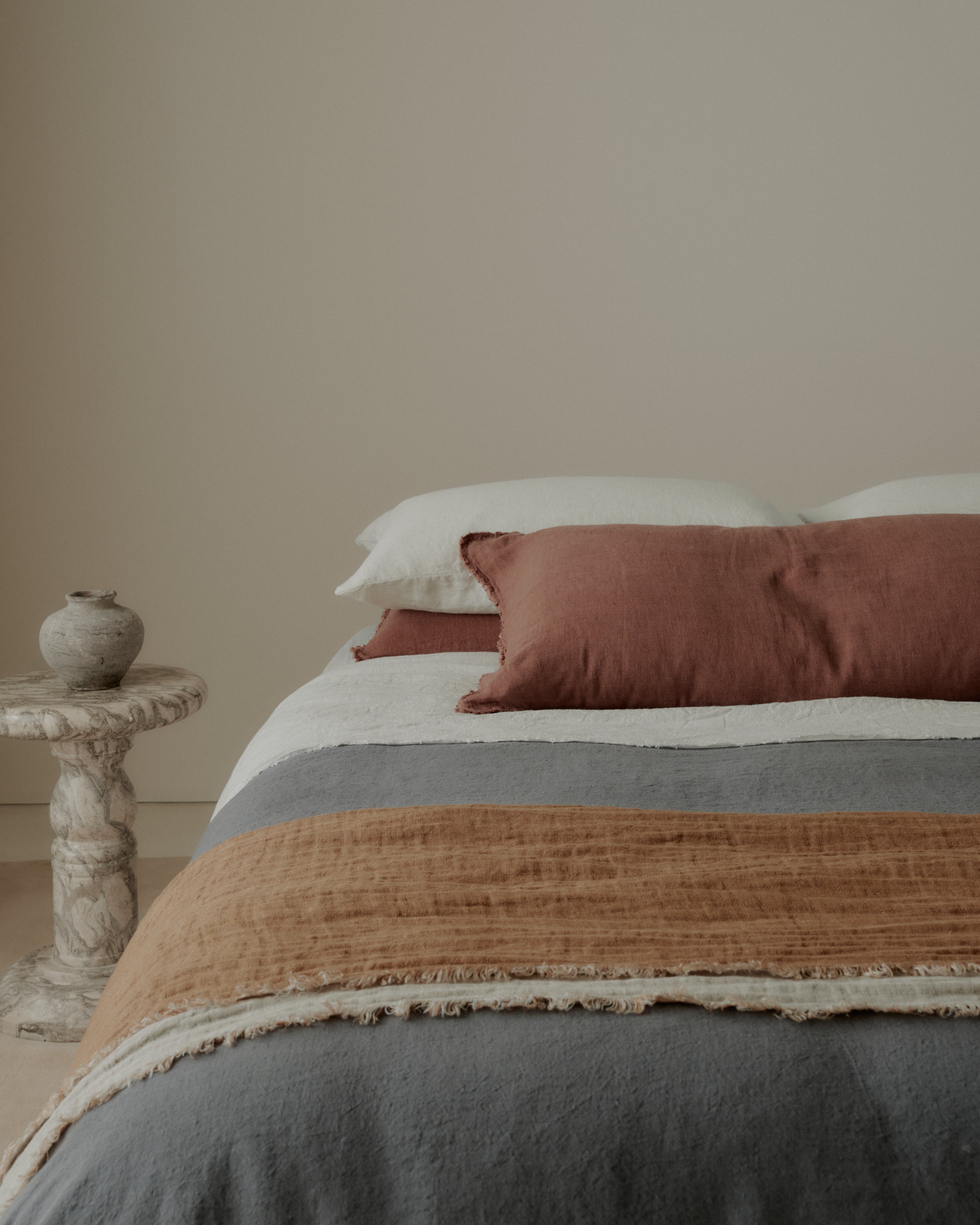 Flocca Linen Body Pillow - Moro
