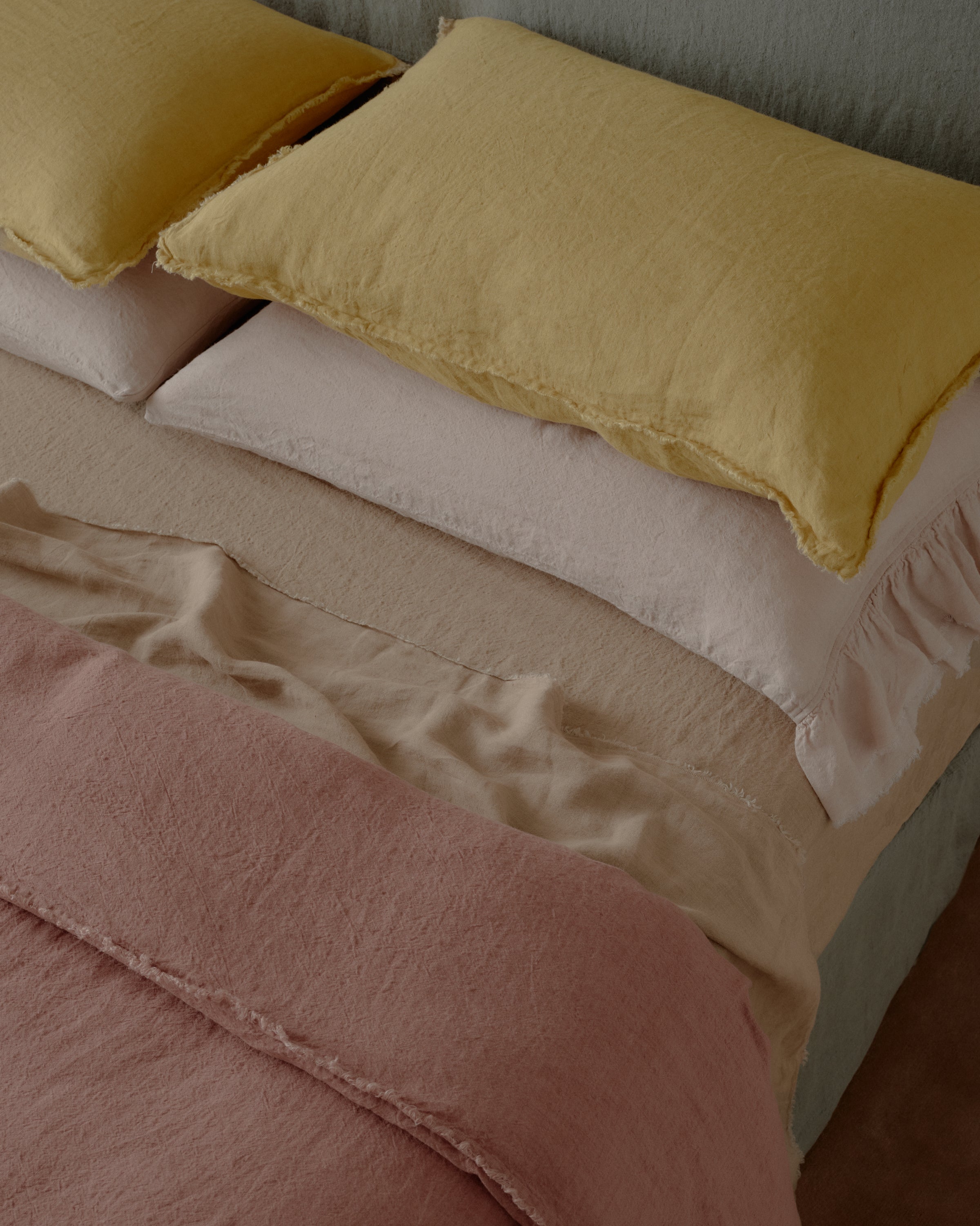 Flocca Linen Duvet Cover - Rosa